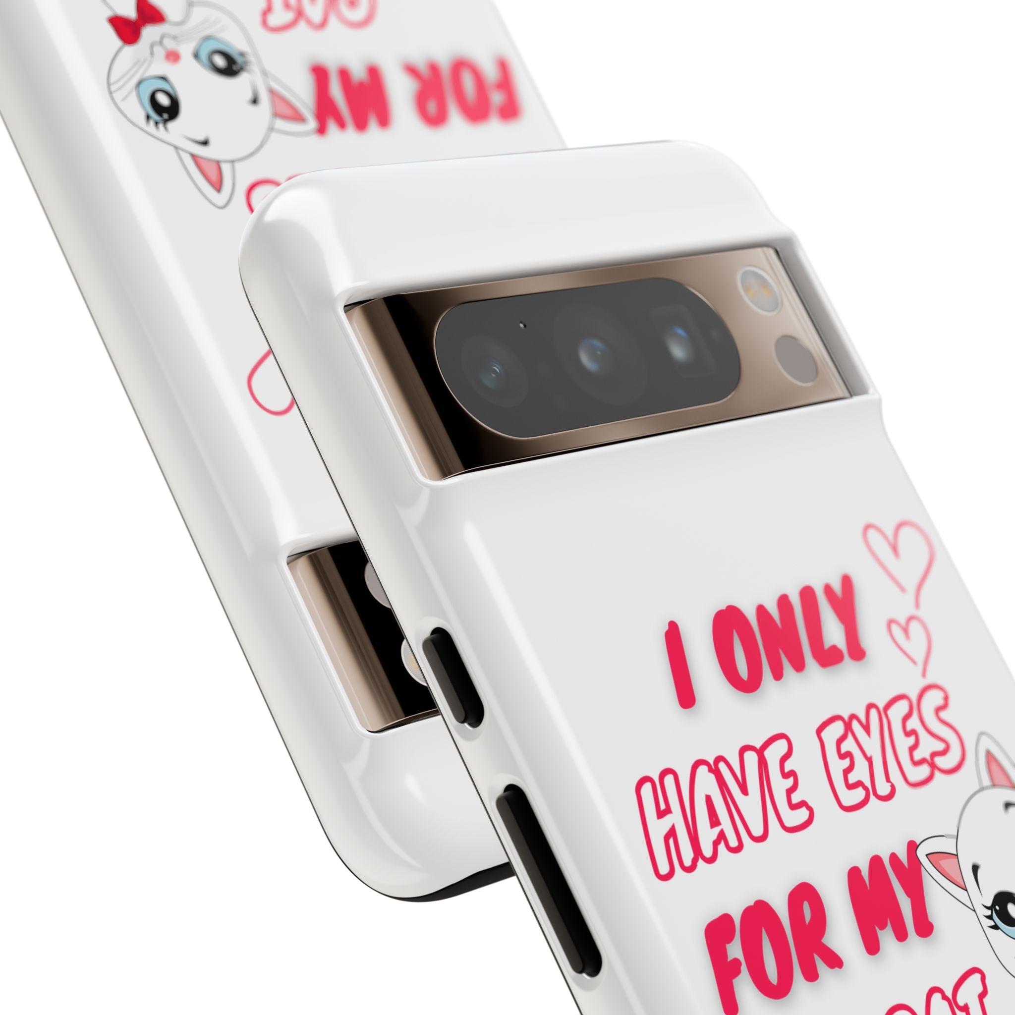 I Only Have Eyes For My Cat phone case | Cat Lover Phone Case
