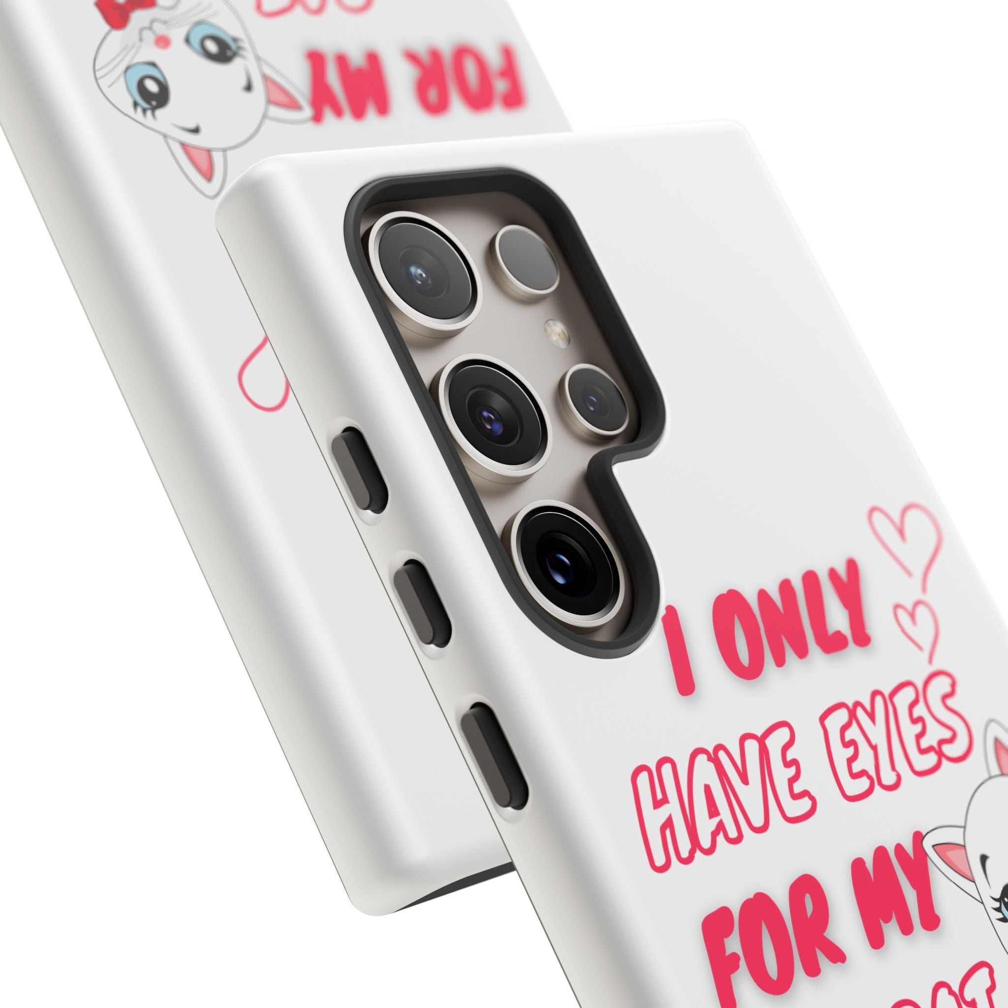 I Only Have Eyes For My Cat phone case | Cat Lover Phone Case