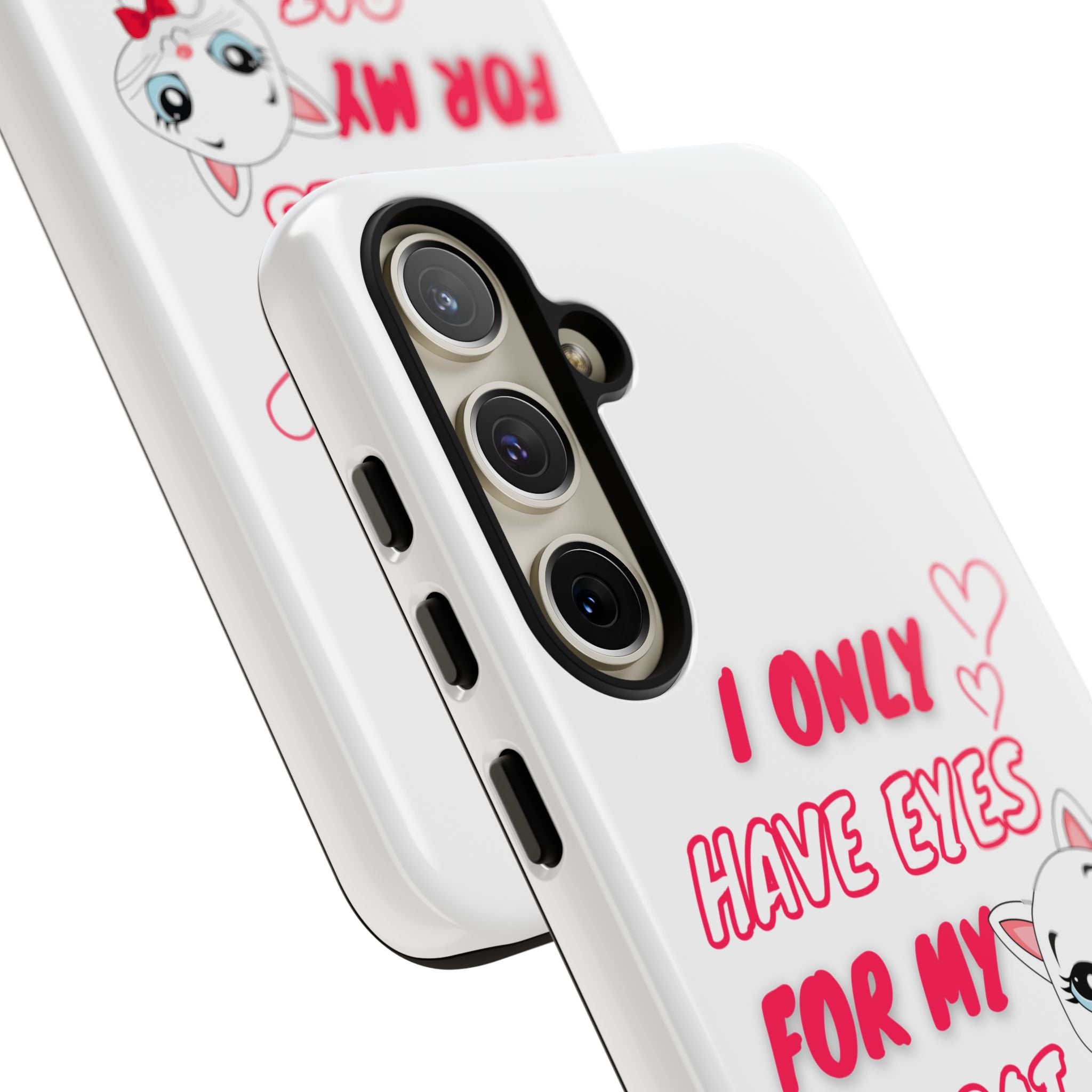 I Only Have Eyes For My Cat phone case | Cat Lover Phone Case