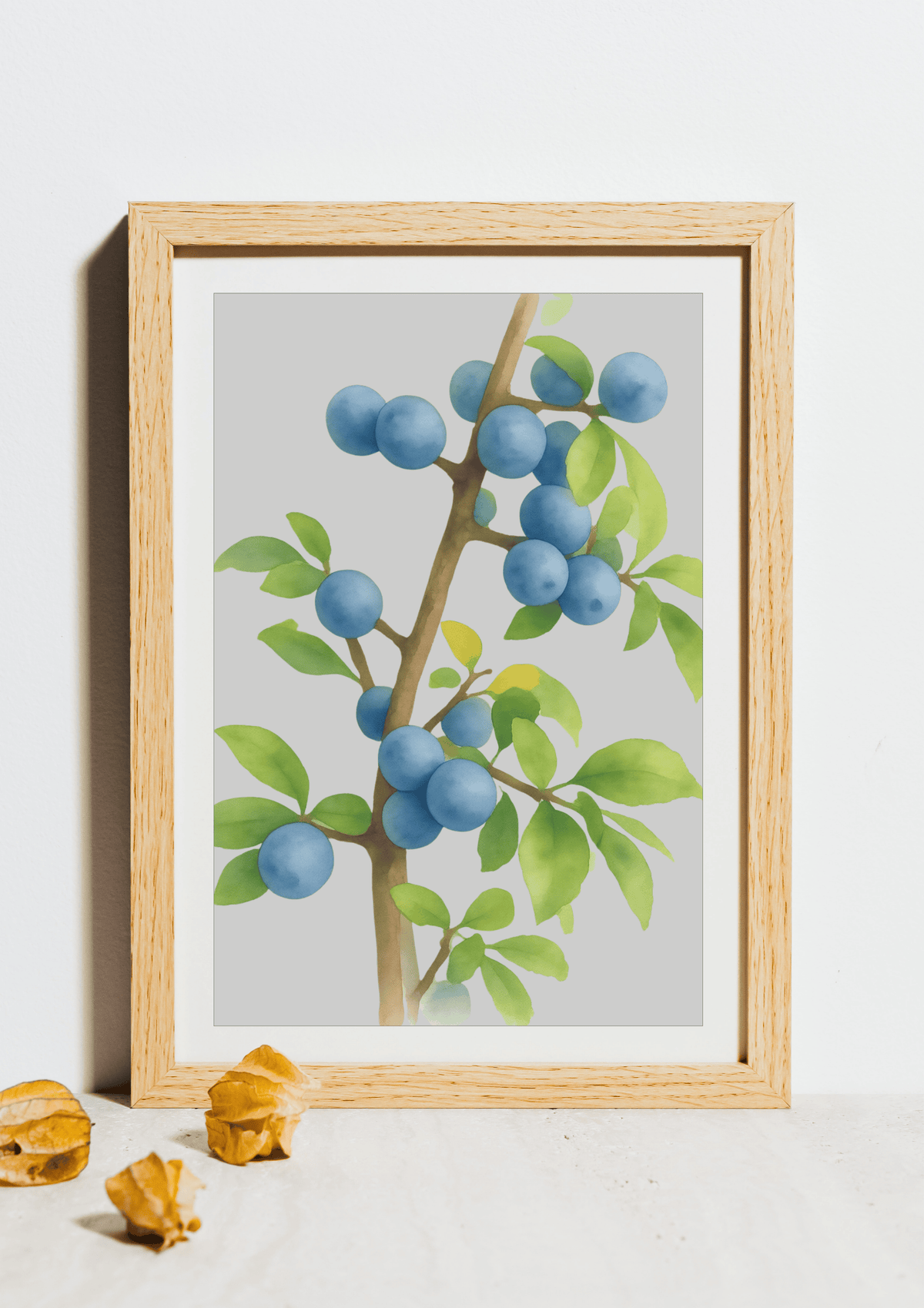 Sloe Berries Framed Print