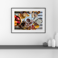 Cosy autumn kitchen cocoa scene digital photo download, warm seasonal lifestyle photography